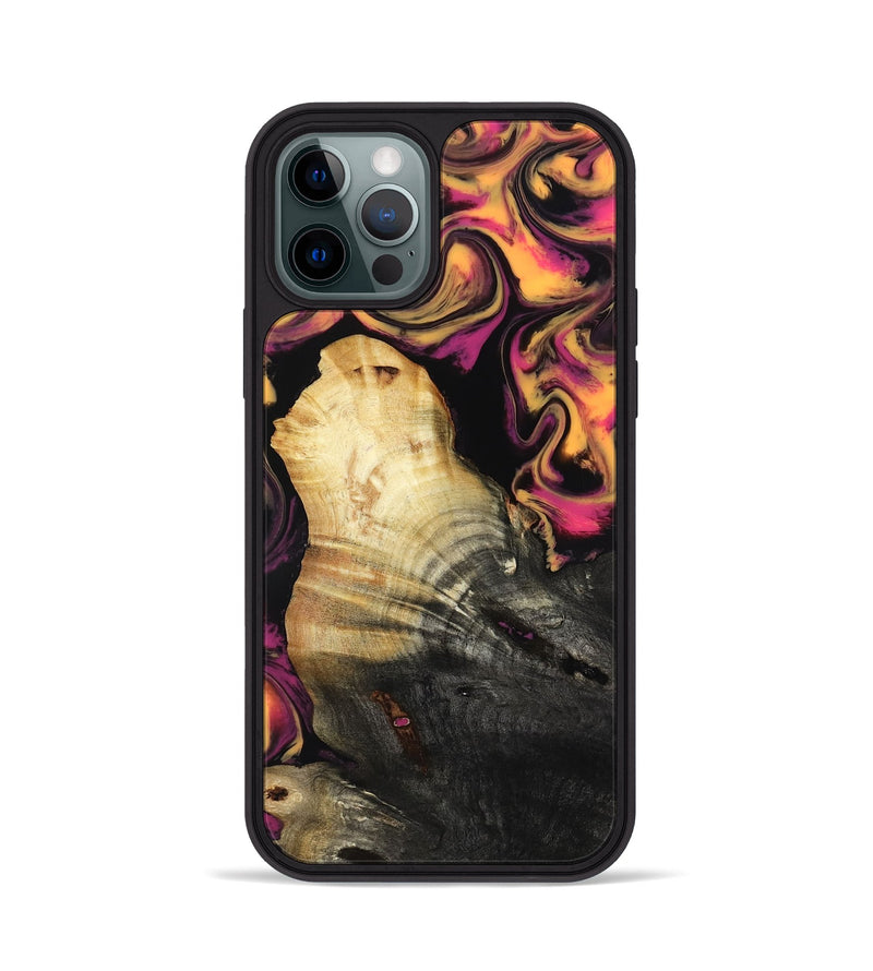 iPhone 12 Pro Wood Phone Case - Susan (Neon, 817777)