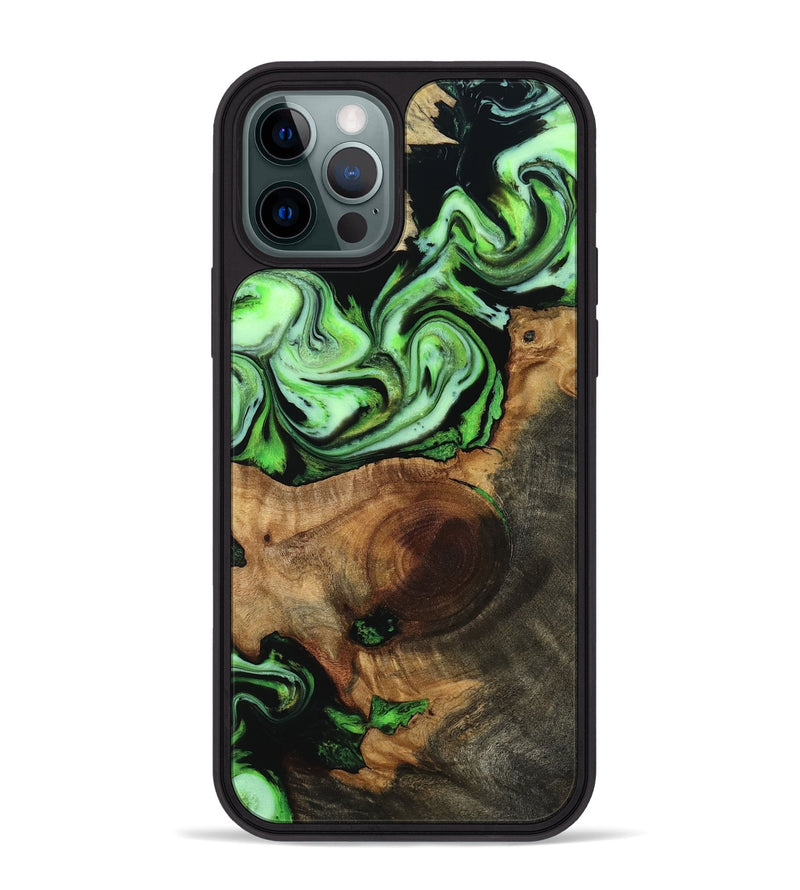 iPhone 12 Pro Max Wood Phone Case - Neo (Neon, 817778)