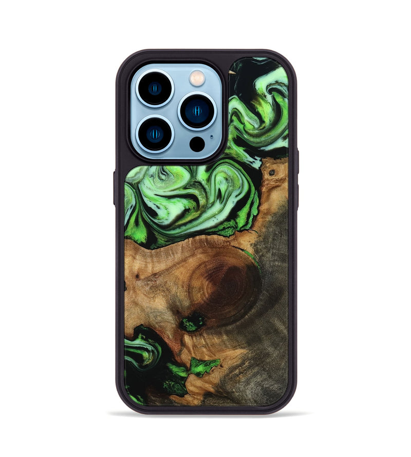 iPhone 14 Pro Wood Phone Case - Neo (Neon, 817778)