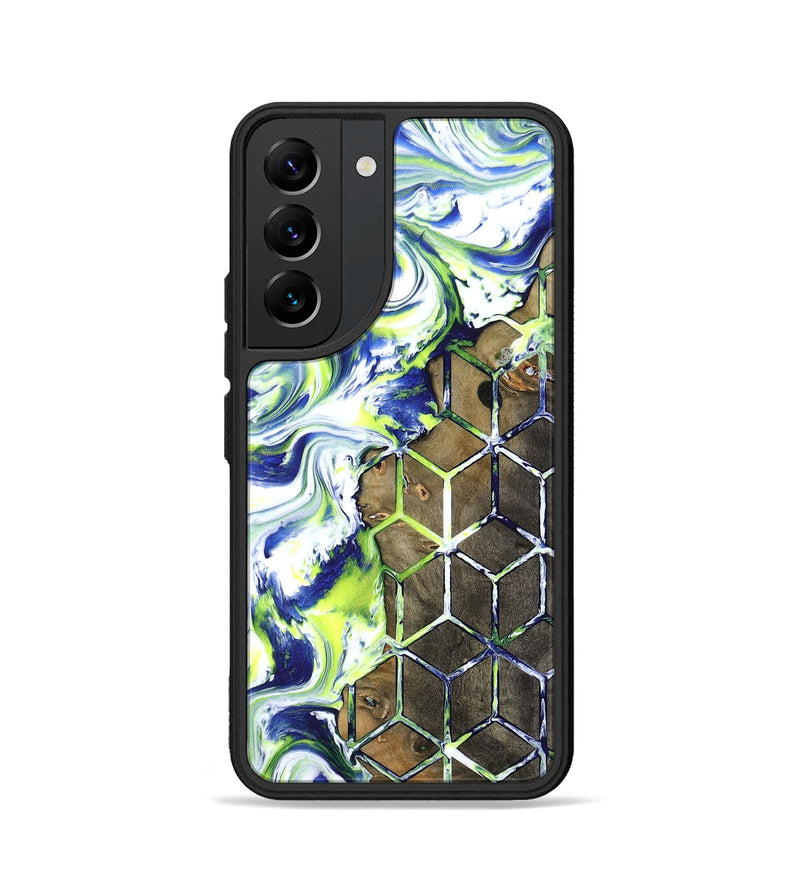 Galaxy S22 Wood Phone Case - Abbie (Neon, 817779)