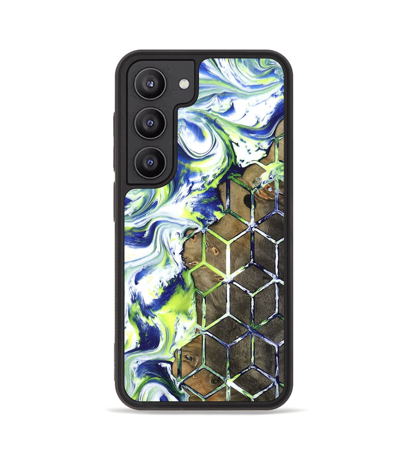 Galaxy S23 Wood Phone Case - Abbie (Neon, 817779)
