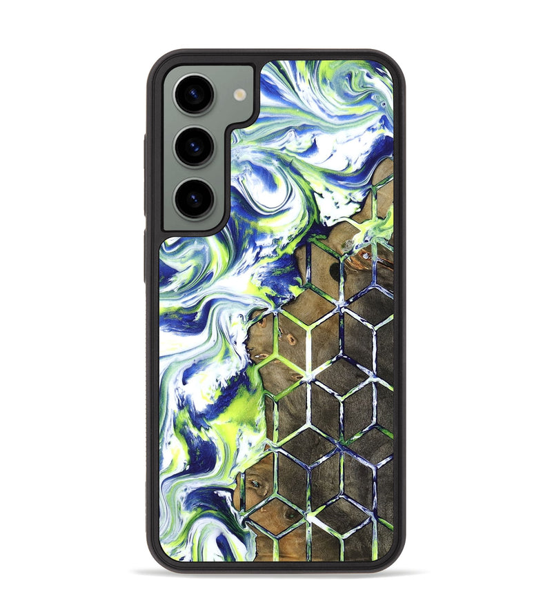 Galaxy S23 Plus Wood Phone Case - Abbie (Neon, 817779)