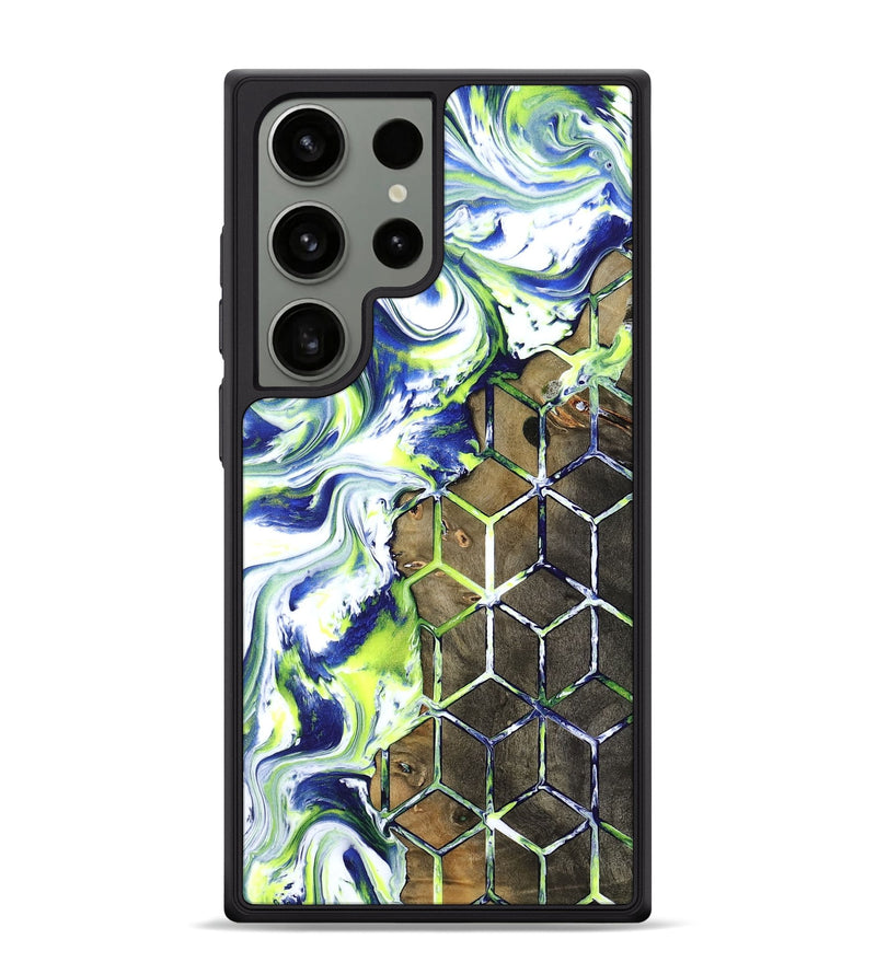 Galaxy S24 Ultra Wood Phone Case - Abbie (Neon, 817779)