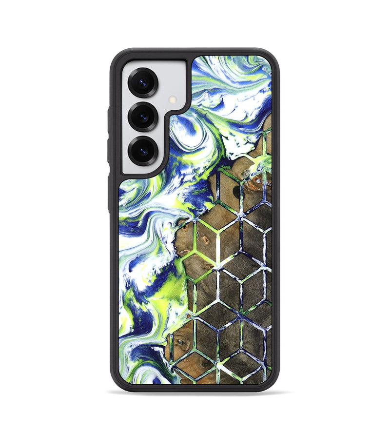 Galaxy S25 Wood Phone Case - Abbie (Neon, 817779)