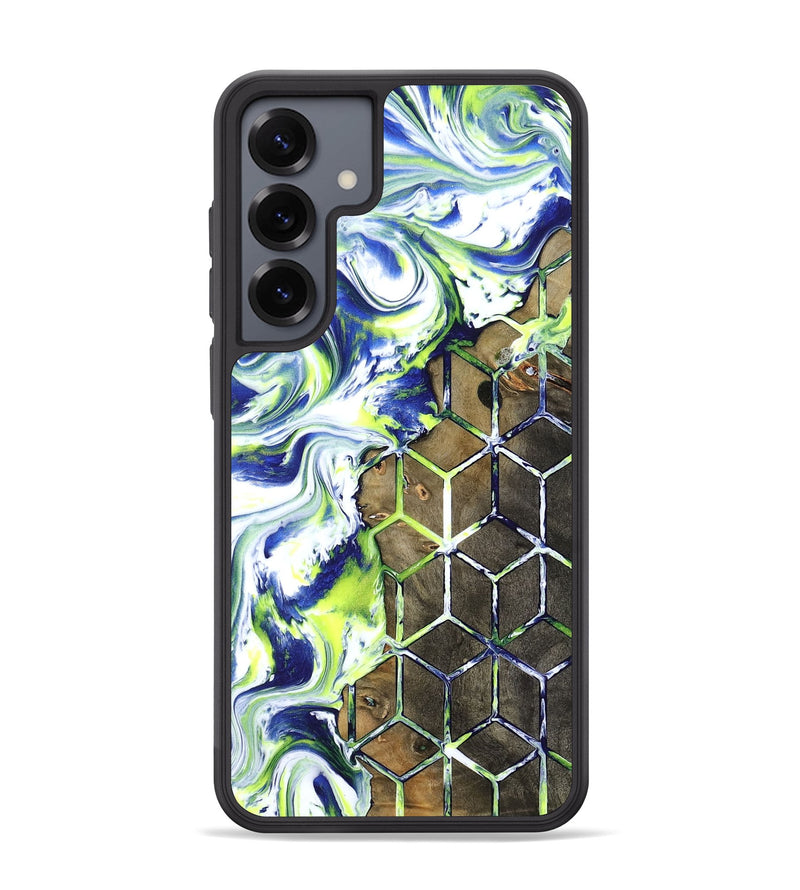 Galaxy S25 Plus Wood Phone Case - Abbie (Neon, 817779)