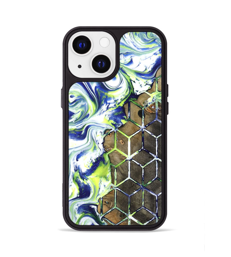 iPhone 13 Wood Phone Case - Abbie (Neon, 817779)