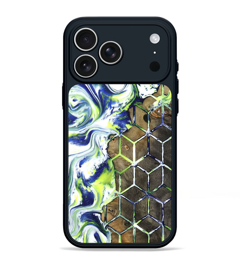 iPhone 17 Pro Max Wood Phone Case - Abbie (Neon, 817779)