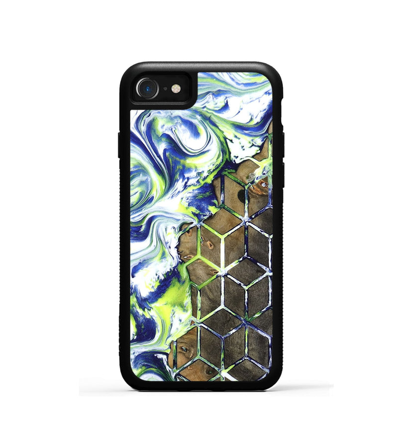 iPhone SE Wood Phone Case - Abbie (Neon, 817779)