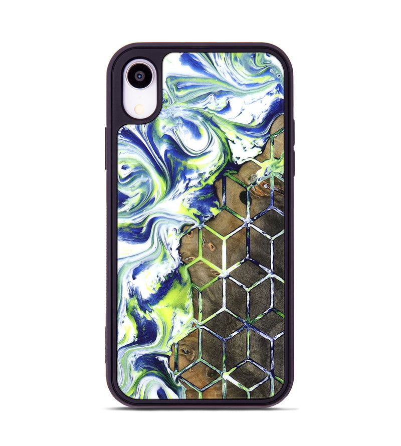 iPhone Xr Wood Phone Case - Abbie (Neon, 817779)