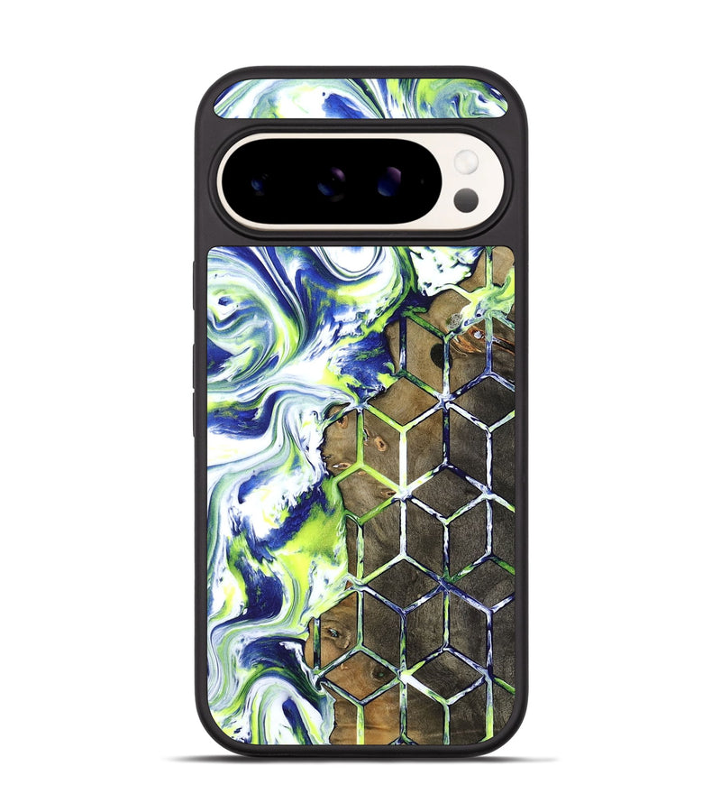 Pixel 9 Wood Phone Case - Abbie (Neon, 817779)