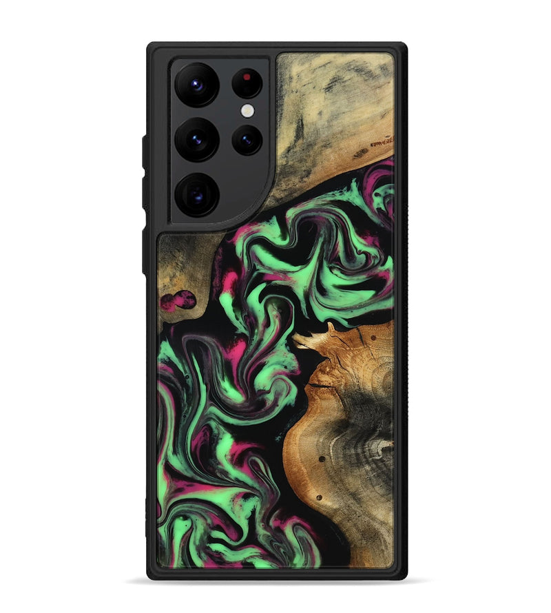 Galaxy S22 Ultra Wood Phone Case - Virgil (Neon, 817780)