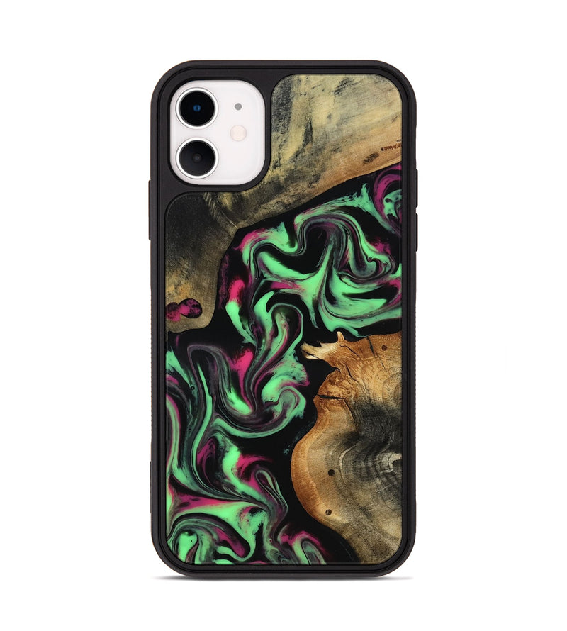 iPhone 11 Wood Phone Case - Virgil (Neon, 817780)