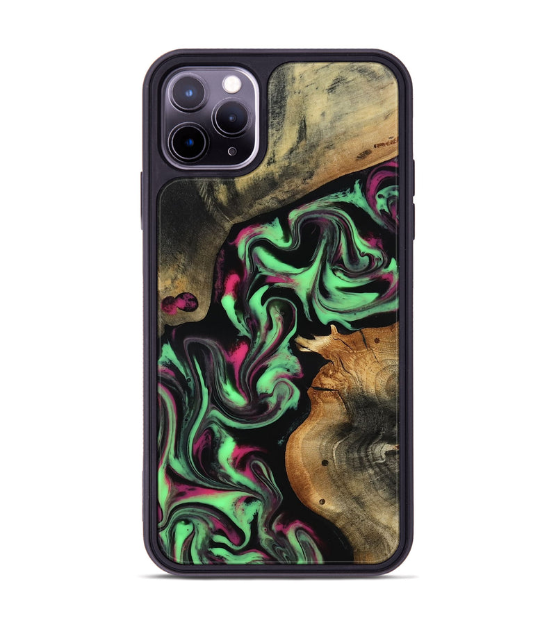 iPhone 11 Pro Max Wood Phone Case - Virgil (Neon, 817780)