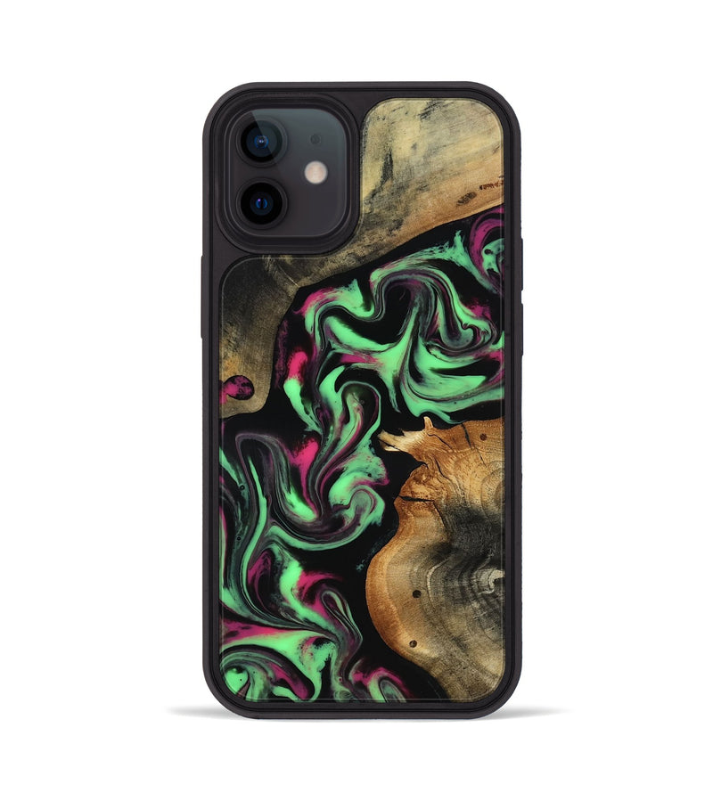 iPhone 12 Wood Phone Case - Virgil (Neon, 817780)