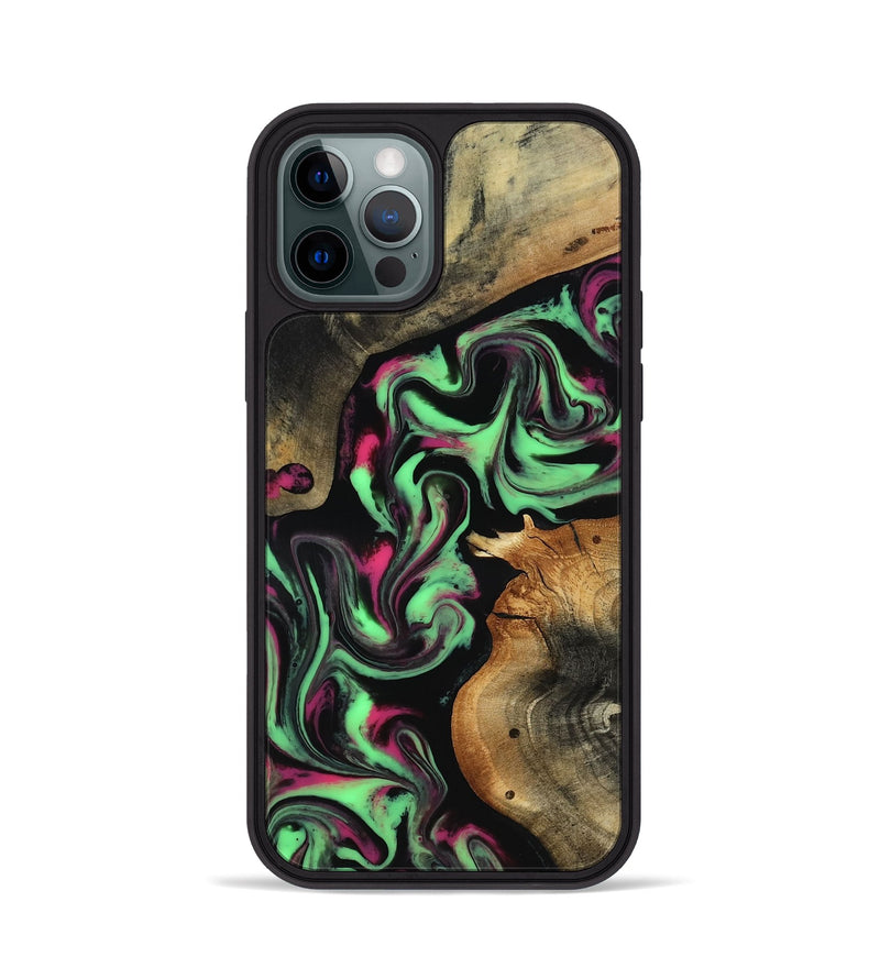 iPhone 12 Pro Wood Phone Case - Virgil (Neon, 817780)
