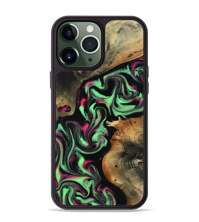 iPhone 13 Pro Max Wood Phone Case - Virgil (Neon, 817780)