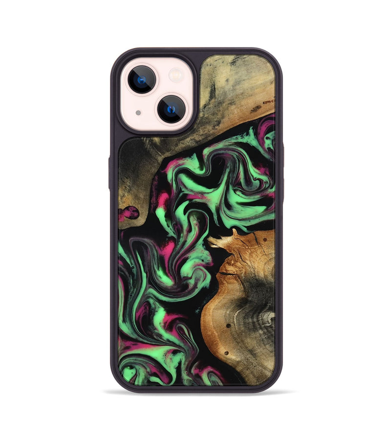 iPhone 14 Wood Phone Case - Virgil (Neon, 817780)