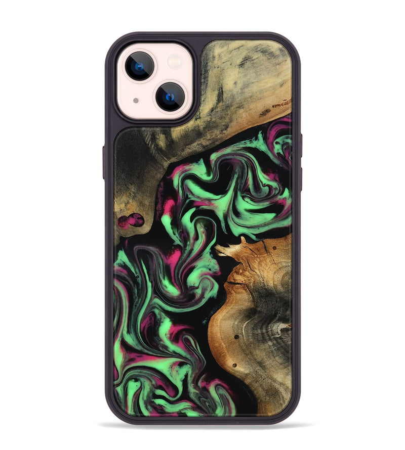 iPhone 14 Plus Wood Phone Case - Virgil (Neon, 817780)