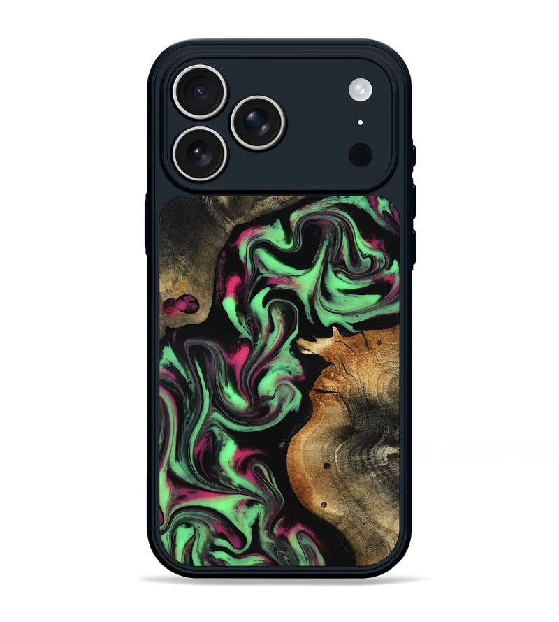 iPhone 17 Pro Max Wood Phone Case - Virgil (Neon, 817780)