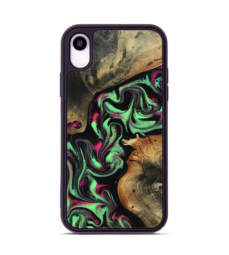 iPhone Xr Wood Phone Case - Virgil (Neon, 817780)