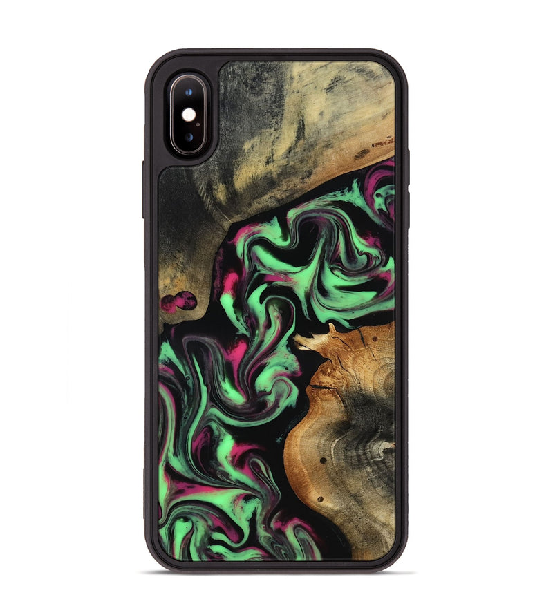 iPhone Xs Max Wood Phone Case - Virgil (Neon, 817780)