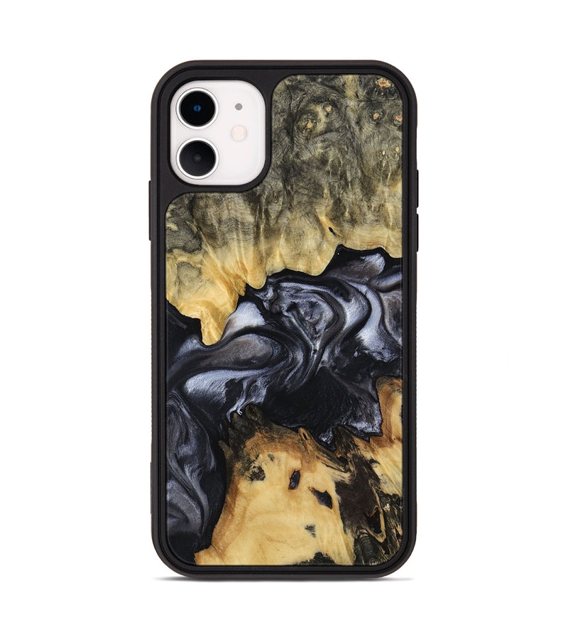 iPhone 11 Wood Phone Case - Alberta (Black & White, 817784)