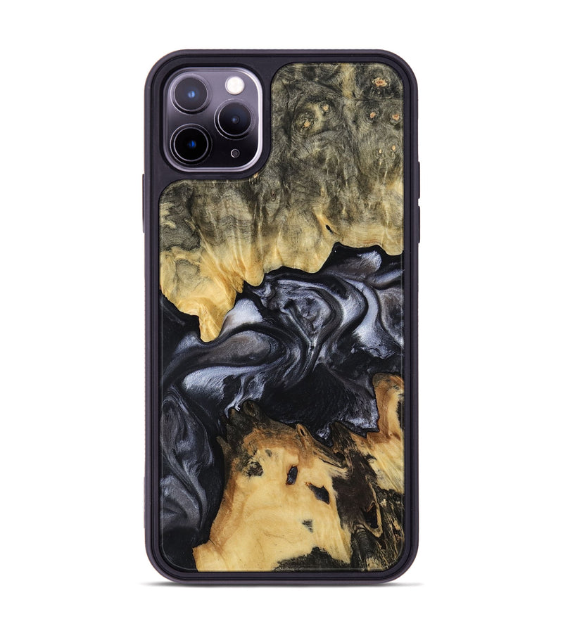 iPhone 11 Pro Max Wood Phone Case - Alberta (Black & White, 817784)