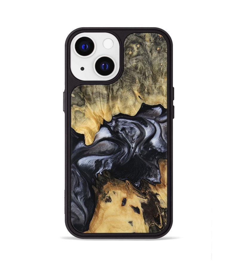 iPhone 13 Wood Phone Case - Alberta (Black & White, 817784)
