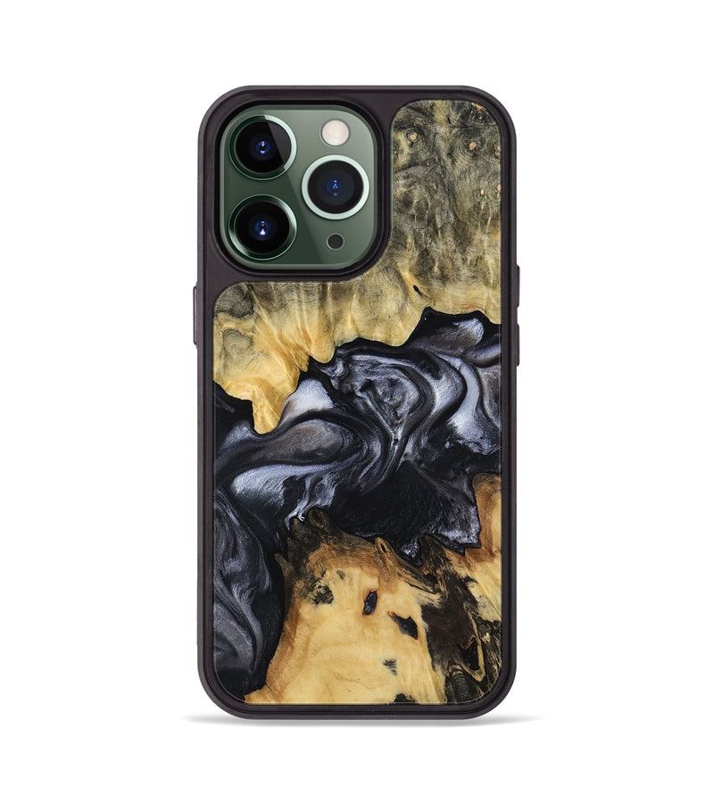 iPhone 13 Pro Wood Phone Case - Alberta (Black & White, 817784)