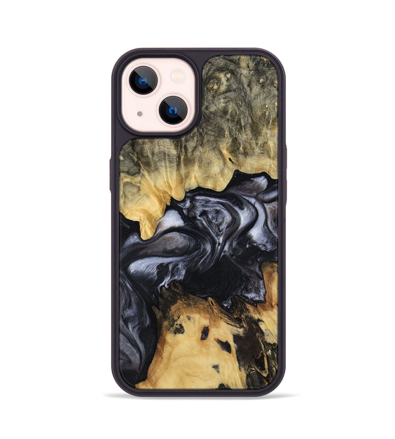 iPhone 14 Wood Phone Case - Alberta (Black & White, 817784)