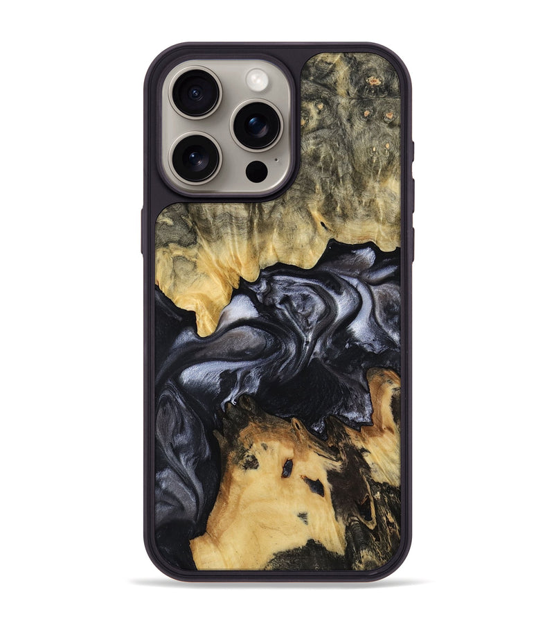 iPhone 15 Pro Max Wood Phone Case - Alberta (Black & White, 817784)