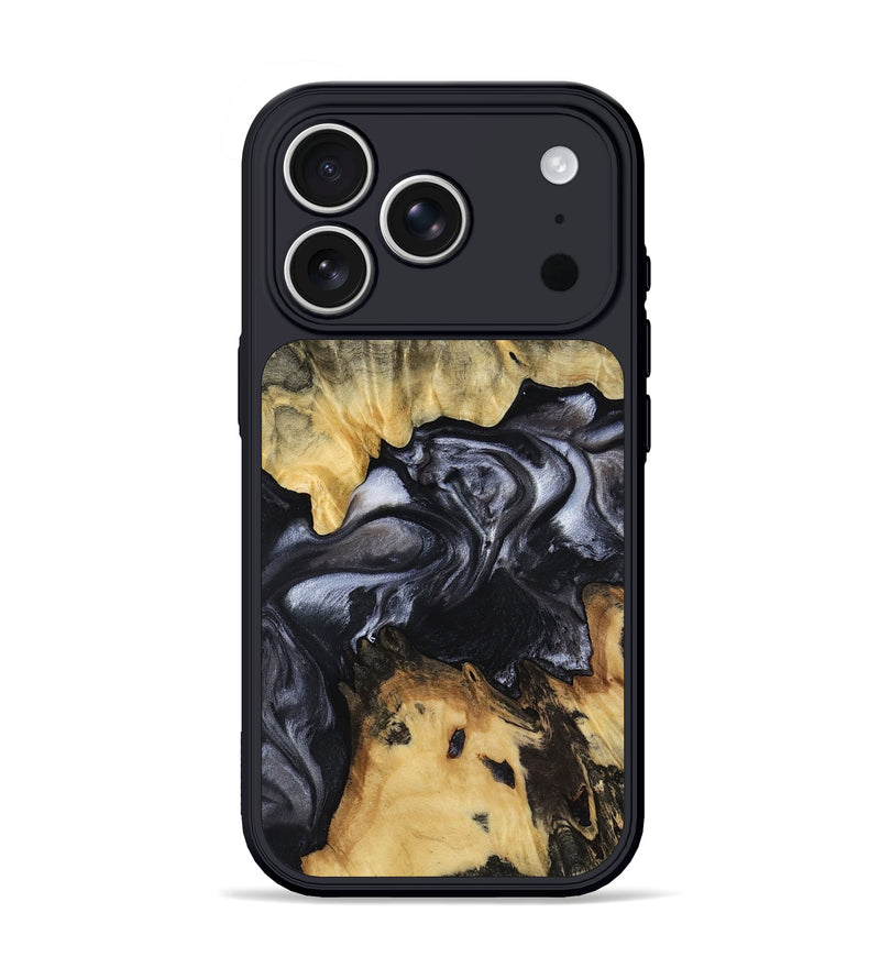 iPhone 17 Pro Wood Phone Case - Alberta (Black & White, 817784)