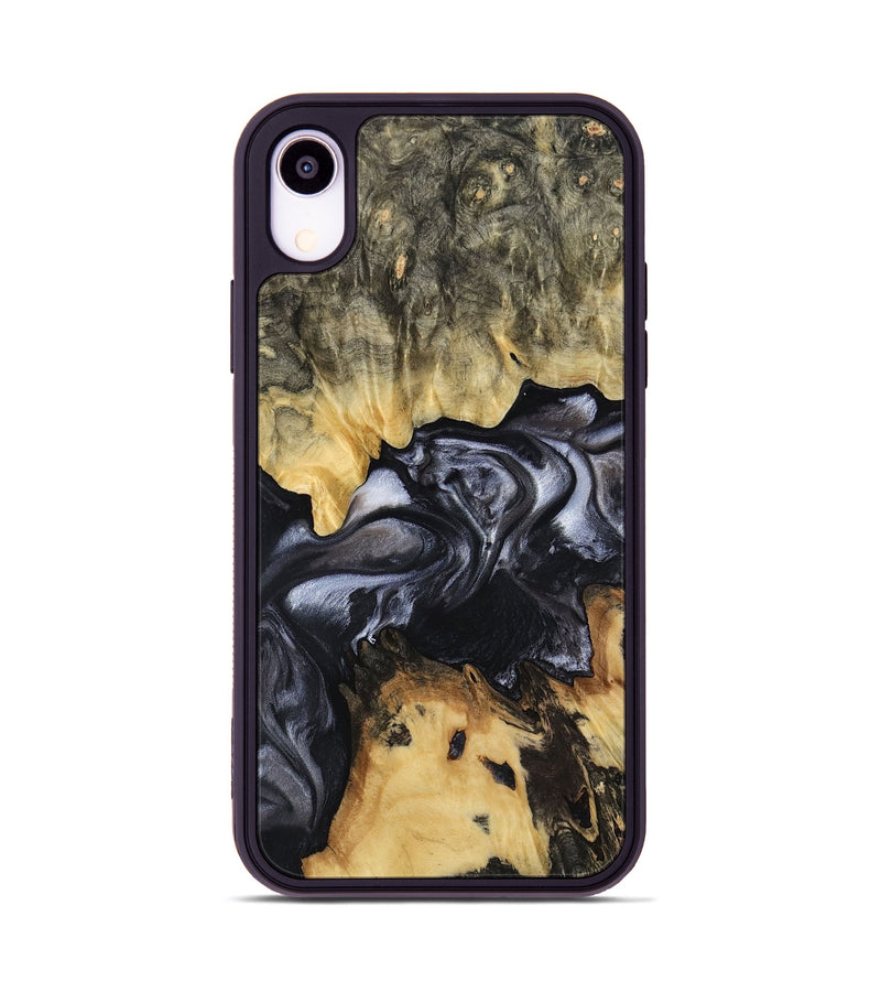 iPhone Xr Wood Phone Case - Alberta (Black & White, 817784)