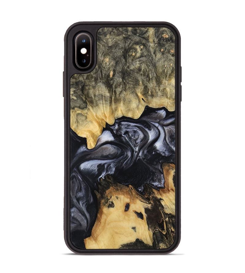 iPhone Xs Max Wood Phone Case - Alberta (Black & White, 817784)