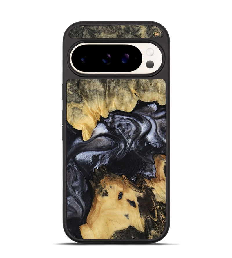 Pixel 9 Pro Wood Phone Case - Alberta (Black & White, 817784)