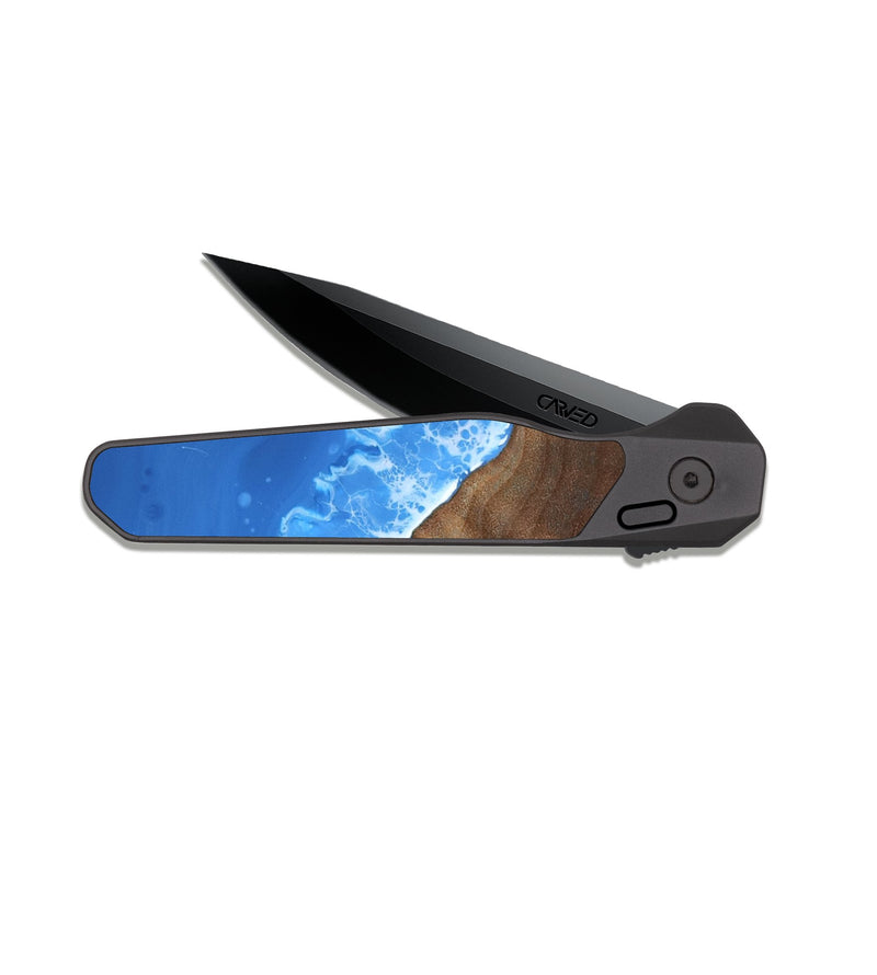 EDC Dark Slate Wood Pocket Knife - Genesis (Coastal, 817794)