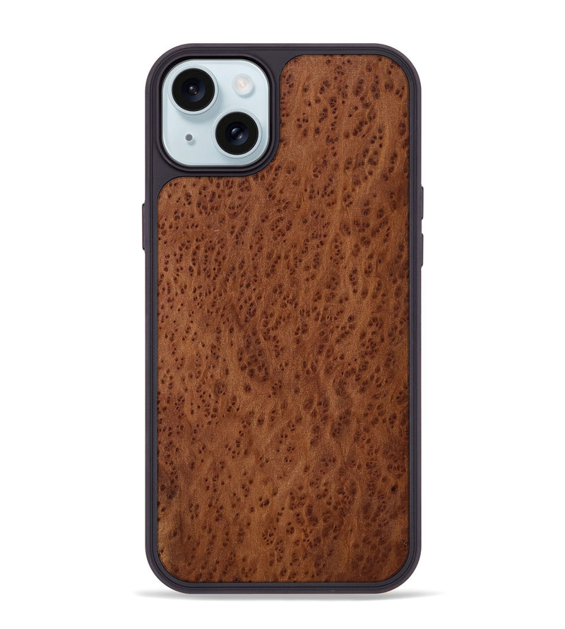 iPhone 15 Plus Wood Phone Case - Alpha (Wood Burl, 817801)