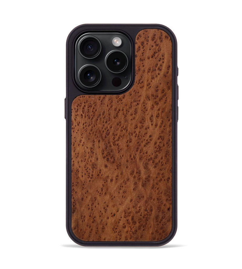 iPhone 15 Pro Wood Phone Case - Alpha (Wood Burl, 817801)