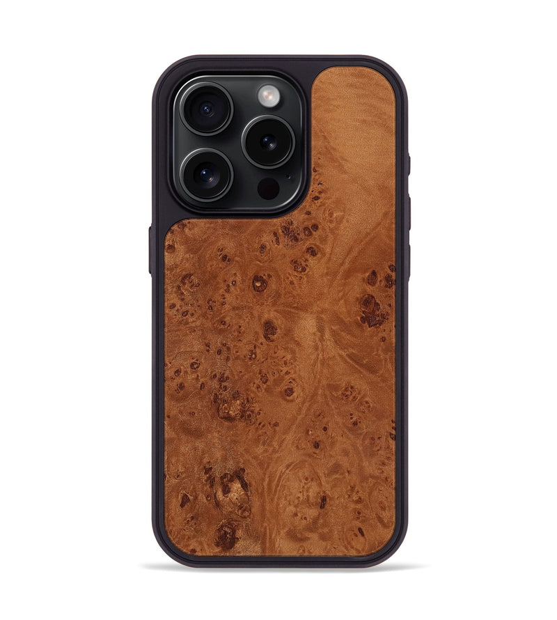 iPhone 15 Pro Wood Phone Case - Maya (Wood Burl, 817802)