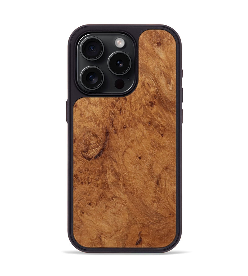 iPhone 15 Pro Wood Phone Case - Oma (Wood Burl, 817803)
