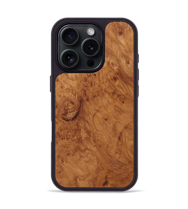 iPhone 16 Pro Wood Phone Case - Oma (Wood Burl, 817803)