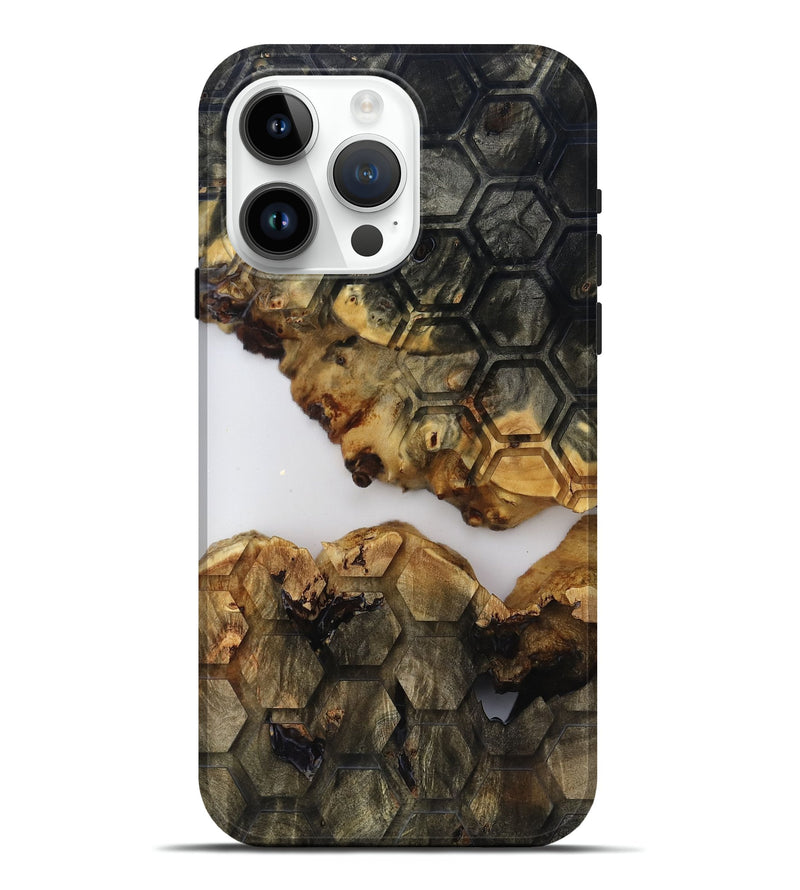iPhone 15 Pro Max Wood Live Edge Phone Case - Gloria (Clear, 817822)