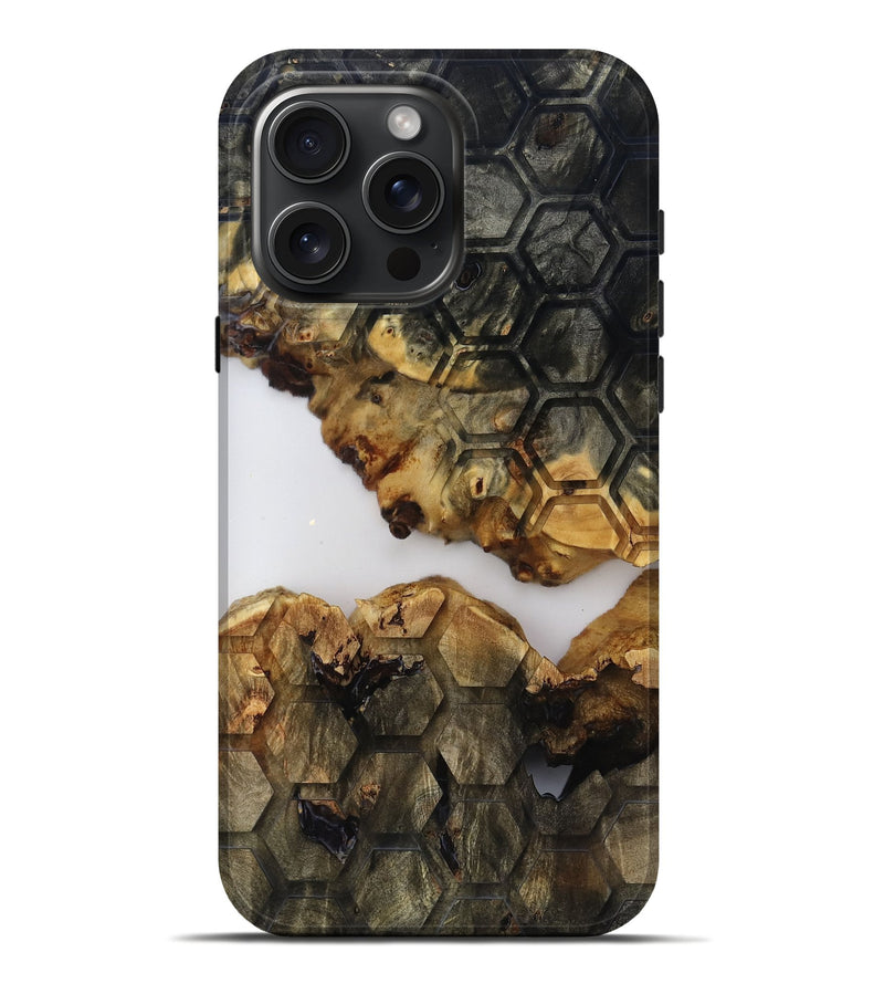 iPhone 16 Pro Max Wood Live Edge Phone Case - Gloria (Clear, 817822)