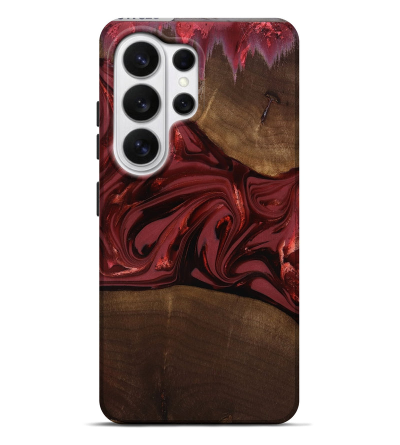 Galaxy S26 Ultra Wood Live Edge Phone Case - Roberta (Red, 817826)