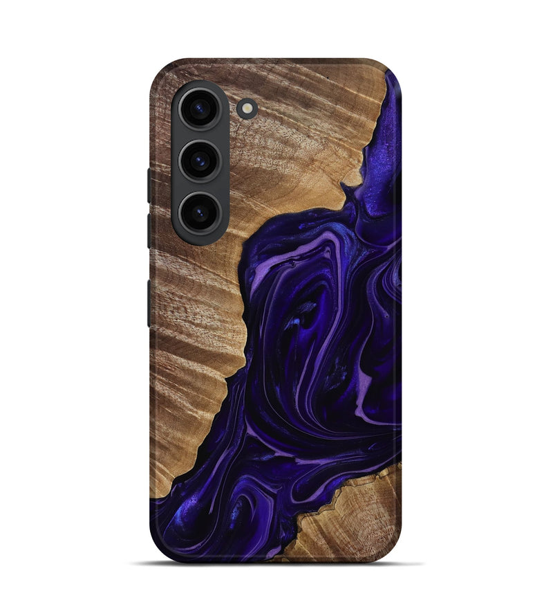 Galaxy S23 Wood Live Edge Phone Case - Milana (Purple, 817831)
