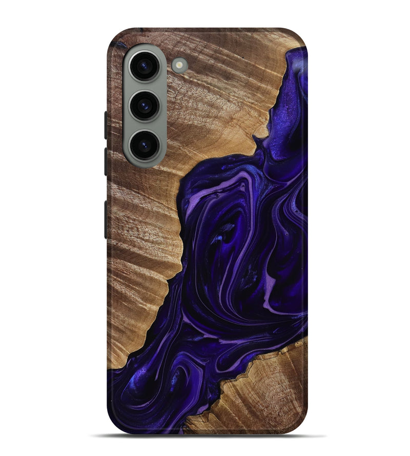 Galaxy S23 Plus Wood Live Edge Phone Case - Milana (Purple, 817831)