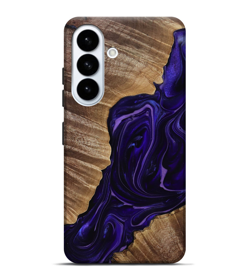 Galaxy S26 Plus Wood Live Edge Phone Case - Milana (Purple, 817831)
