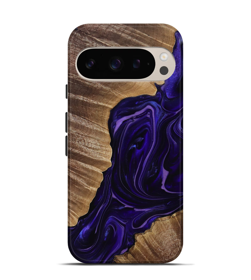Pixel 9 Wood Live Edge Phone Case - Milana (Purple, 817831)