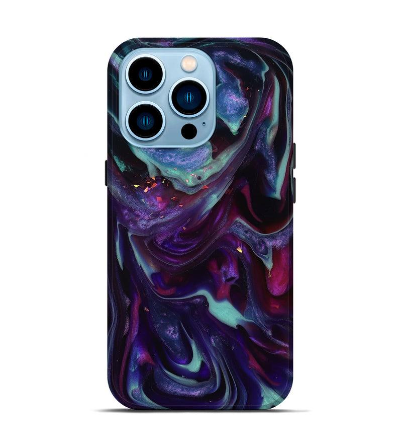 iPhone 14 Pro ResinArt Live Edge Phone Case - Kohen (Purple, 817834)