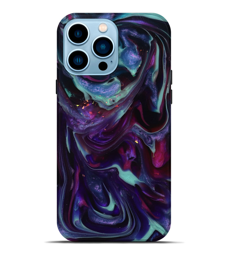 iPhone 14 Pro Max ResinArt Live Edge Phone Case - Kohen (Purple, 817834)